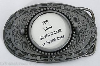 silver dollar belt buckles in Clothing, Shoes & Accessories