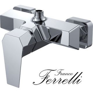   Italian Bathroom Chrome Shower Mixer Tap Basin   Wall Mounted Faucet