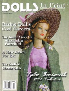 Dolls in Print Magazine Summer 2001 Patterns Barbie Tyler Make 