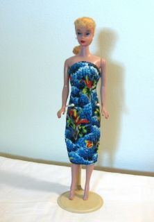   Barbie Babs Clone Strapless Sheath Dress British Crown Hong Kong NM