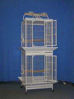 24x22x69 double stack Parrot Bird cage Cages birds stand perch 
