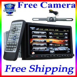 High Res 7 Double 2 Din Car DVD Player Stereo TV IPOD Bluetooth 