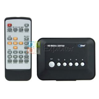 HDMI Video Audio HD Real Media Center TV Player RM/RMVB/AVI/MPEG4 USB 