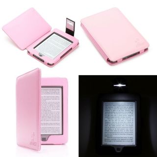   LEATHER CASE COVER FOR  KINDLE TOUCH WiFi/3G WITH SLIM LIGHT