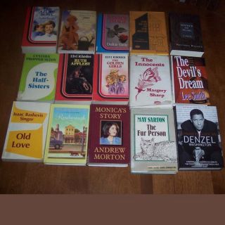 Lot of 15 LARGE PRINT Books Novel Biography Romance NAVH Denzel 