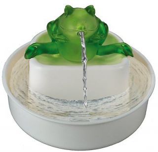   Frog Watering Hole Water Fountain Indoor Plastic Home Dog Small NEW