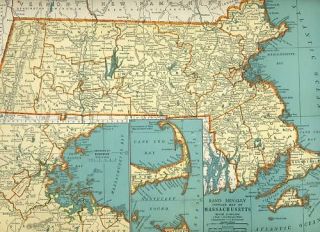 Antiques  Maps, Atlases & Globes  United States (1900 Now)  CT, MA 