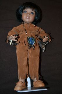   listed Ganz Cottage Collectibles Porcelain Doll  Native American Girl