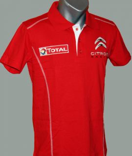 Citroen racing   Total t shirt with collar / new 2012 model