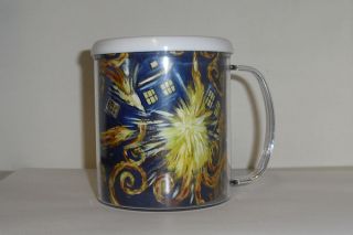   Who   Van Gogh   Exploding TARDIS   coffee / drink mug with lid