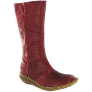 Dr.Martens New Auth Wedge Zip Calf Red Womens Boots