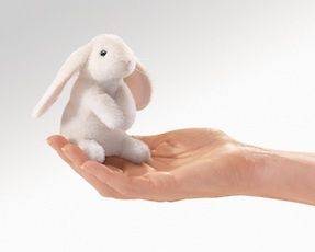 Mini Lop Ear Rabbit new FOLKMANIS plush finger puppets #2745 Easter