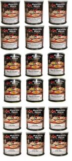 18 gallons of Mountain House Freeze Dried food Entree variety case