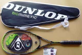 DUNLOP Biomimetic ELITE 135 squash racket racquet + 2 ball + 2 grip