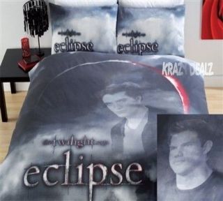 Official Twilight Eclipse Double Duvet Cover Bed Set Team Edward Jacob