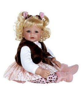   & GROWLS Vinyl Baby Girl Toddler Doll Blonde / Blue Eyes 20 NEW