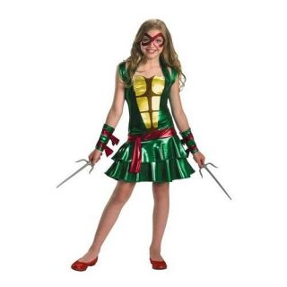 Raphael Girl Tween Dress With Turtle Shell Backpack And Eye Mask Party 