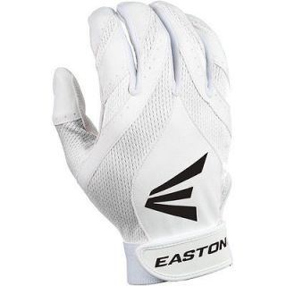 New Easton Synergy II Fastpitch Adult Small Batting Gloves White 