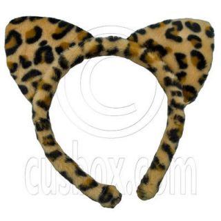 Leopard Cheetah Tigar Jaguar Spot Ear Headband Costume Halloween Party