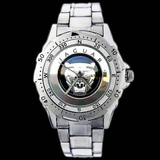Jaguar Luxury Car Leopard Logo Metal Wrist Watch