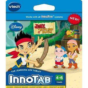 VTECH INNOTAB INNO TAB TABLET JAKE AND THE NEVERLAND PIRATES GAME 
