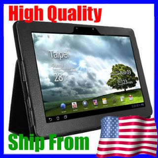 ASUS EEE PAD TRANSFORMER TF201 LEATHER CASE COVER BLACK