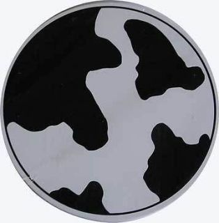  New Black White Cow Spots Round STOVE Eye Range Cook TOP BURNER COVERS