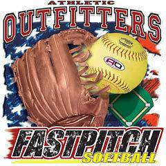 Softball T Shirt Athletic Outfitters Fastpitch Softball Glove Tee