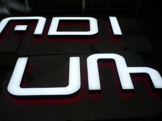 CUSTOM outdoors lighted led signs sign letters signboard LOGO