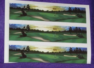 GOLF EDIBLE ICING SHEETS,RICE PAPER,PARTY