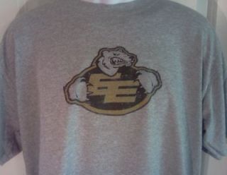Edmonton ESKIMOS Throwback Style Logo CFL T Shirt Large