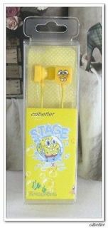 Kids Girl Cute Spongebob Print  MP4 i Touch Cell Phone Earphone 