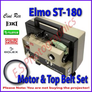 ELMO ST 180 Super 8mm Sound Cine Projector Belts