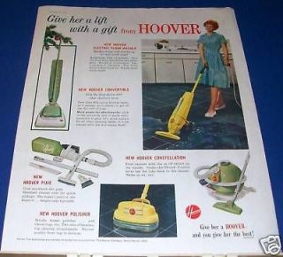1959 Hoover Washer/Vacuum/​Pixie/Polisher Ad