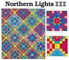 Northern Lights Quilt Blocks & Quilt quilting pattern & templates