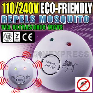 Electronic Ultrasonic Mosquito Repeller Repellent Pest Control Killer 