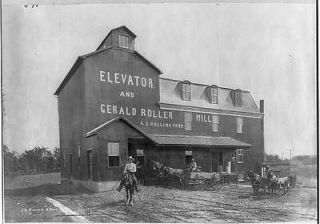 Missouri,Geral​d roller mill,grain elevator,c1910