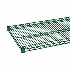 Green Epoxy Wire Shelving 24x60 Metro Style Shelf NSF