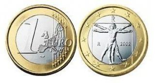 DA Vinci Masterpiece on 2002 Italian Euro Coin UNC!