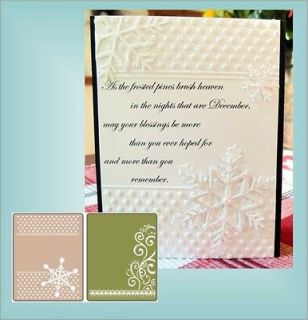 Snowflake and Flourish embossing Folders Set 656973 by Sizzix for all 