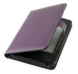 Elonex 621EB eReader Purple Book Style Leather Cover Case