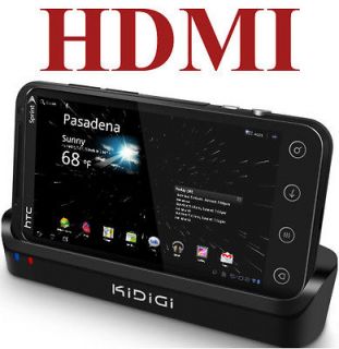   CHARGER CRADLE HDMI AC USB WALL DOCK FOR SPRINT HTC EVO 3D PHONE