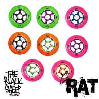 RAT 5 SPOKE ALLOY CORE EXTREME FREESTYLE STUNT SCOOTER WHEELS DIALLED 