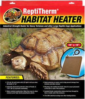 Repti Therm Habitat Heater 18x18 Zoo Med Great for Tortoises & Lg 