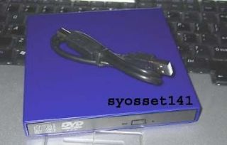 External USB Blue CD Burner DVD ROM Drive Samsung N150