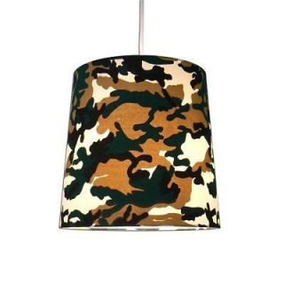 Kids/Boys Camouflage Lamp Shade, Pendant, brand new.