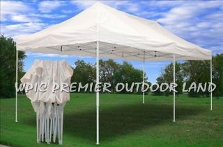 10x20 Pop Up 6 Wall Canopy Party Tent Gazebo Set EZ White