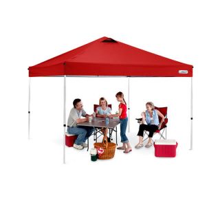 First Up™ Gazebo Tent Canopy   10 x 10 Red   Easy to Set Up 