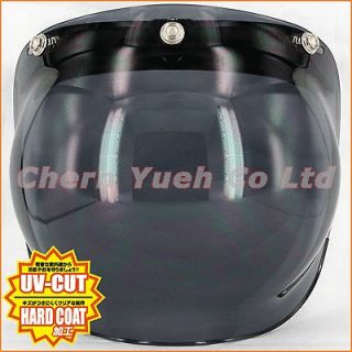 Black Bubble Shield Visor Face Mask & Base for Helmet SHOEI HJC BELL 