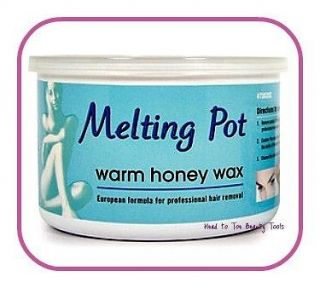 Melting Pot Warm Honey Wax Body Facial Hair Removal 14 oz.